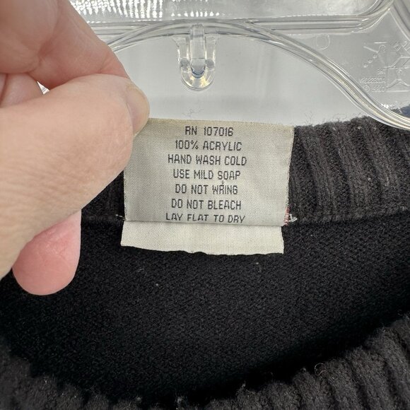 RIFLESSI crewneck sweater colorblock long sleeve heavy knit big tall 2XL - Picture 6 of 6